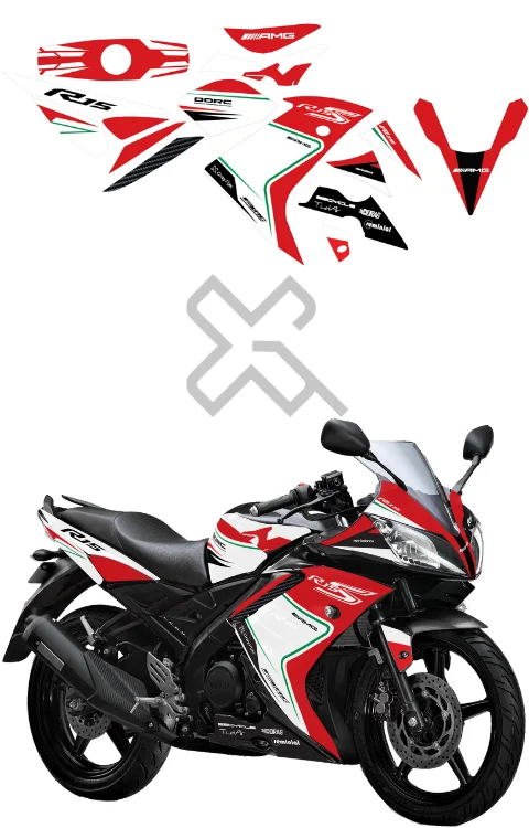 Racing Edition Full Body Sticker For R15 V1 | Printed In Premium Gloss Vinyl With FPF(Fade Protection Film), Water Proof, Precut Sticker, Pack Of 1 For Both Side
